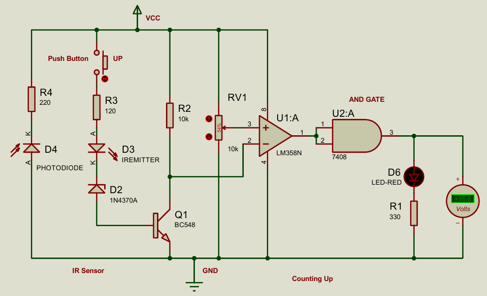 IR circuit close-up screenshot